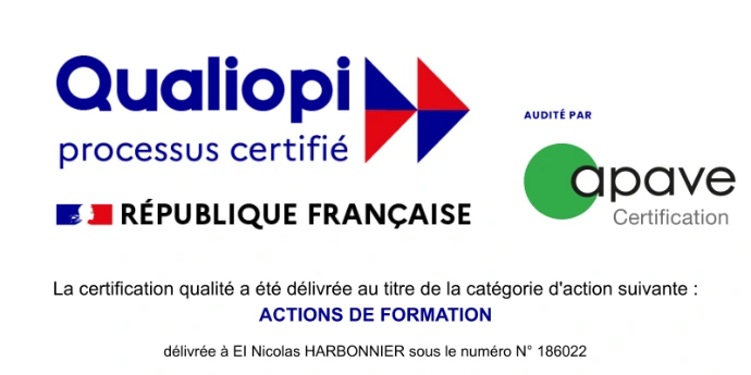 Certification Qualiopi Actions de formation Nicolas Harbonnier