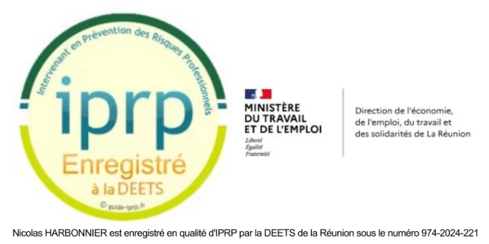 Nicolas Harbonnier enregistré en qualité IPRP par la DEETS de la Réunion
